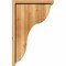 Ekena Millwork Carmel Rough Sawn Corbel w/Backplate, Western Red Cedar, 8"W x 14"D x 22"H COR08X14X22CAR01RWR - alternate 2